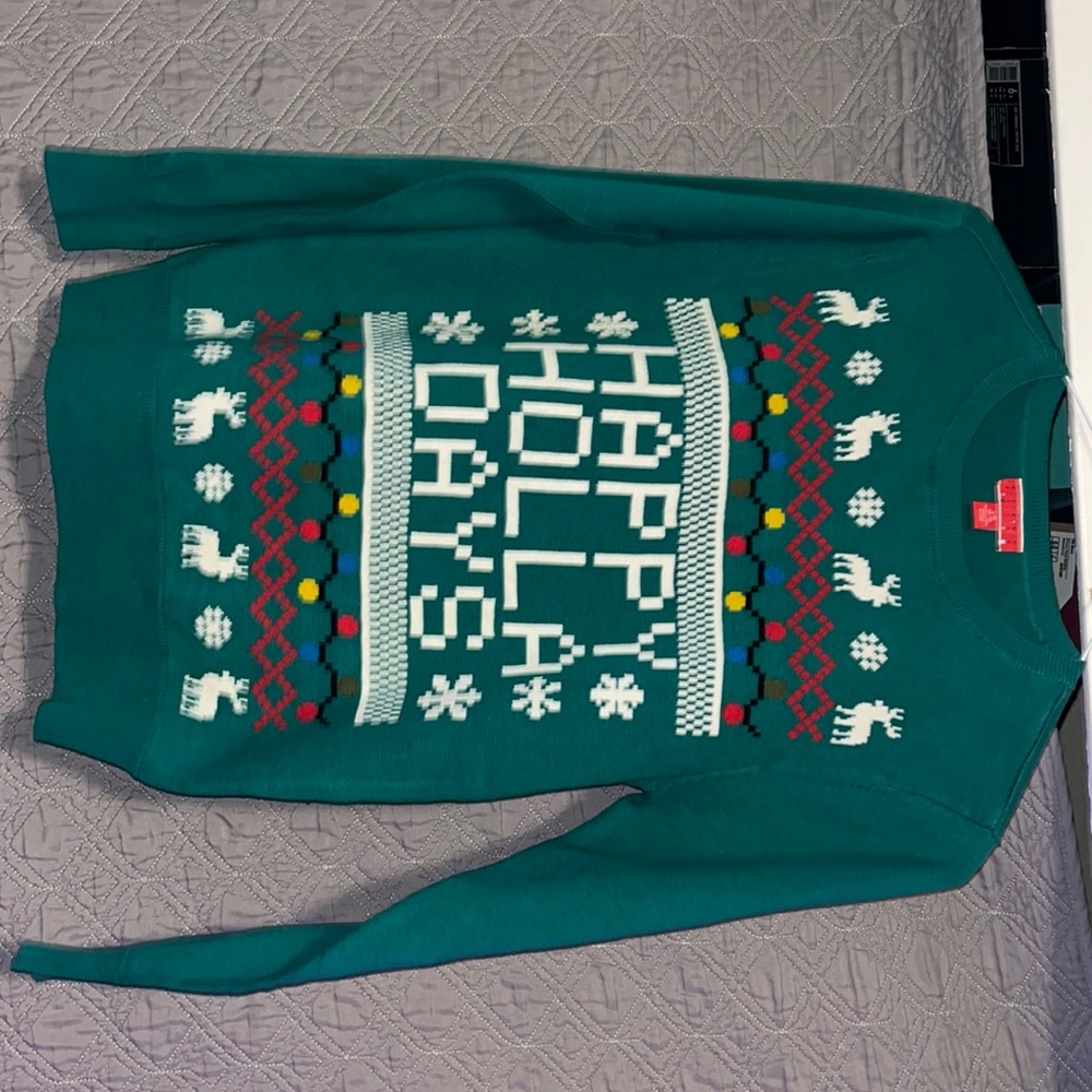 Youth Large Crewneck holiday Christmas sweater